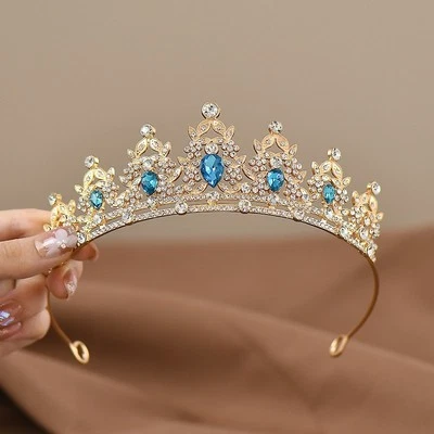 KIDS' TIARAS Prinzessin Krone Diadem für Mädchen bezaubernder Haarschmuck für Geburtstage