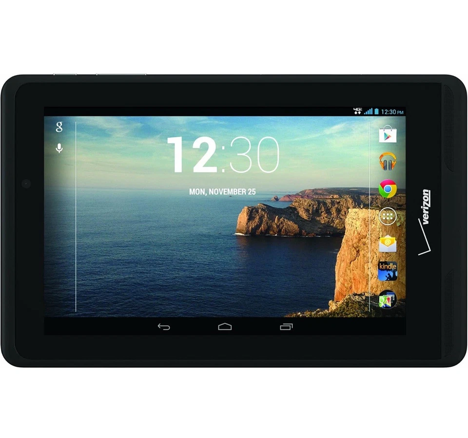 Verizon QMV7A Ellipsis 7 4G LTE Tablet  7"  8GB Verizon Tablet Black - Excellent - Image 1 of 4