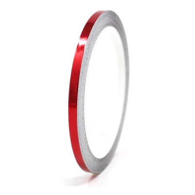 8,5m Zierstreifen 3mm Chrom Rot Auto Motorrad Dekorstreifen Seitenstreifen - Bild 1 von 4