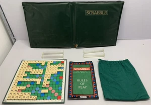 Travel Scrabble By Spears Game 1988 Padded Zip Up Case Complete with Instruction - Picture 1 of 16