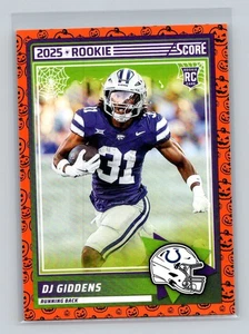 DJ Giddens 2025 Score A Treat Football RC Rookie #95 Indianapolis Colts - Picture 1 of 2