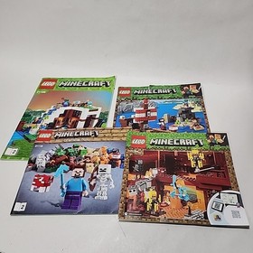 Minecraft  21134, 21152,21116, 21154 LEGO Instructional Manuals Only