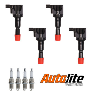 Ignition Coil & Autolite Spark Plug For 2011-2015 Honda CR-Z 1.5L L4UF626