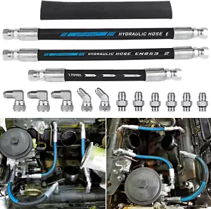 High Pressure Oil Pump HPOP Hoses Lines Kit & Crossover Line Fit for Ford 7.3L P - Picture 1 of 12