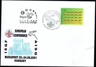 Cover Hungary, 2001. European conference ISGF AISG Budapest. (Scout) Fi - Image 1 of 3