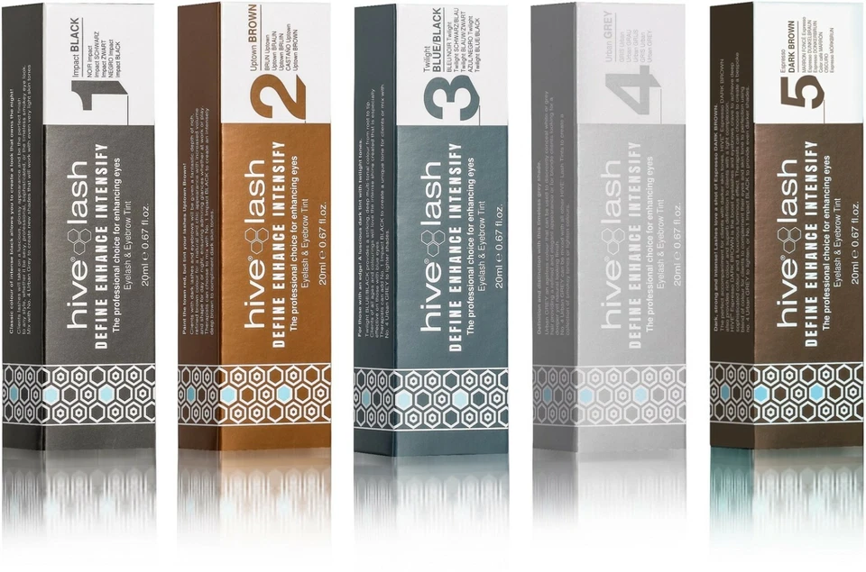 Hive Eyelash & Eyebrow Tint - Permanent Dye Lash & Brow Tint - Large 20ml