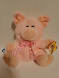 DGE Corp.. 1999 Plush Stuffed Pink Pig hand Puppet New With Tags - Picture 1 of 5