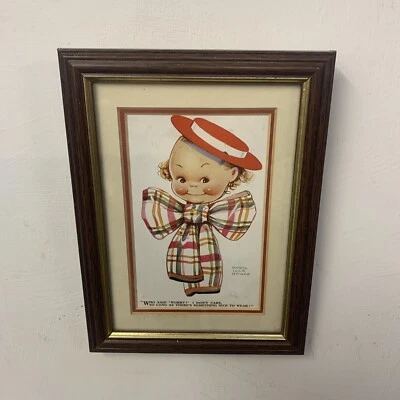 Postal vintage enmarcada por Mabel Lucie Attwell Foto 1 de 3
