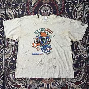 Vintage 1998 New York Liberty WNBA Fan Appreciation Night Team Signed T-Shirt XL - Picture 1 of 12