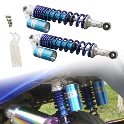 400mm Rear Air Shock Absorbers Universal For Honda Suzuki Yamaha Kawasaki ATV - Imagem 1 de 4