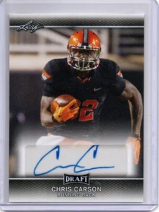 Chris Carson 2017 Leaf Draft - Autógrafos #A-CC1 (AU, RC) - Imagen 1 de 2