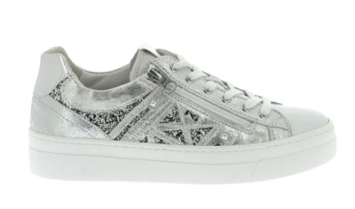 Nero Giardini - 513010 ARGENTO - Sneakers Donna in Pelle e Materiale Tecnico - Immagine 1 di 3