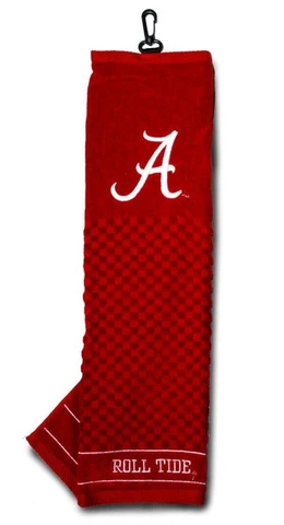 Alabama Crimson Tide 16"x22" Embroidered Golf Towel [NEW] NCAA Golfing Cotton Cover