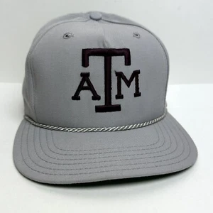 Vtg New Era Texas A&M Aggies Pro Model Hat L Snapback Rope Trucker Cap USA - Picture 1 of 14