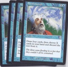 4 x breakthrough/breakthrough-Torment-English * Playset * draw 4 Cards