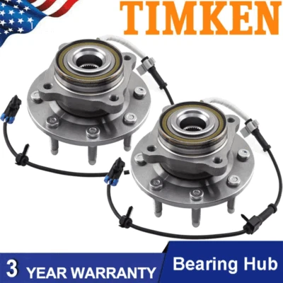 4WD TIMKEN Front Wheel Bearing Hubs for Chevy Silverado GMC Sierra 2500HD 3500 - Image 1 of 4