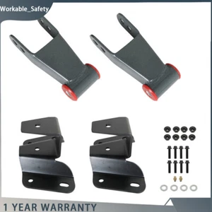 4" Drop Kit Leveling Lowering Shackles Hangers For 1973-1996 Ford F150 F100 - Picture 1 of 11