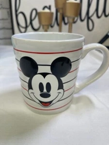 NUEVA Taza Disney Mickey Mouse Cara Repujada a Rayas - Imagen 1 de 4