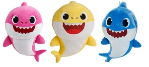 NEW OFFICIAL 10" BABY SHARK SOFT PLUSH TOYS DADDY SHARK MUMMY SHARK PLUSH - Picture 1 of 4