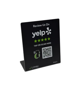 NFC Tap Review Stand Display Table Display NFC Card Stand for Yelp Review - Picture 1 of 3