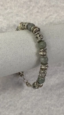 Labradorite crystal silver handmade bracelet - Image 1 of 4