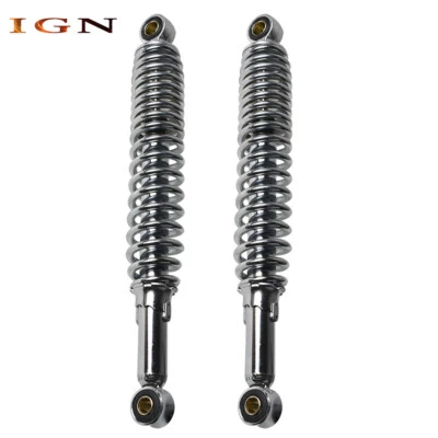 1双335毫米13 1/8英寸后减震器悬架适用于本田镀铬 — 第 1/4 张图片