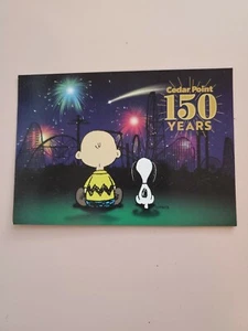CEDAR POINT AMUSEMENT PARK PEANUTS 150 YR POSTCARD - Picture 1 of 2