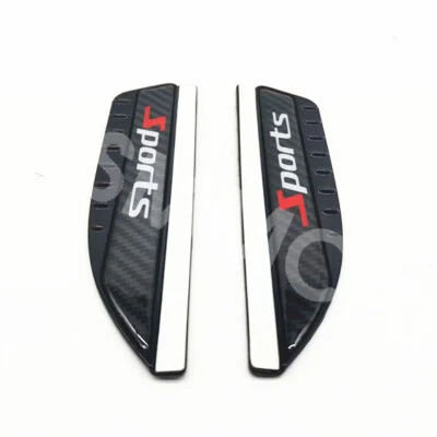 Car Side Rearview Mirror Rain Eyebrow Visor Snow Sunscreen Carbon Fiber Look Foto 1 de 4