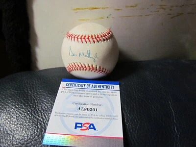 Don Mattingly signed baseball PSA Certified - Image 1 of 4