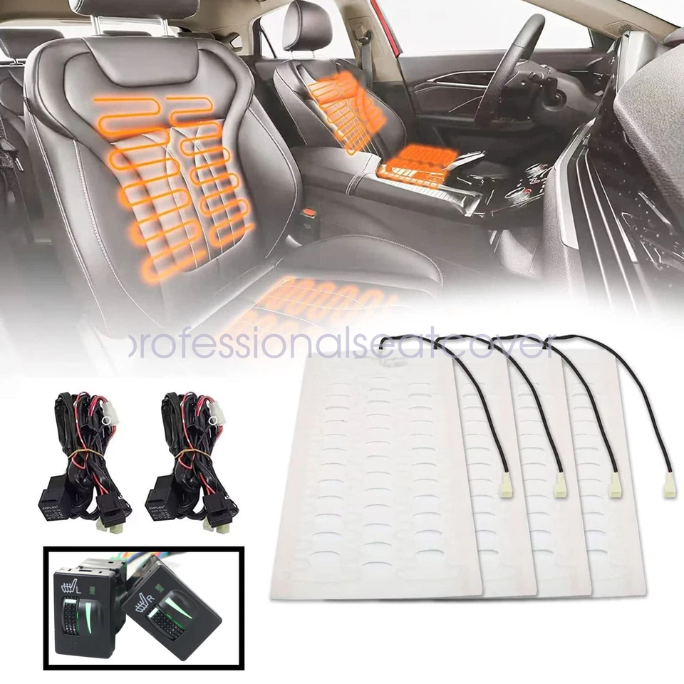 Kit de assento aquecido 2 lugares, aquecedor de assento para Toyota Tacoma Tundra Corolla 4runner - Imagem 1 de 4