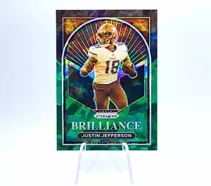 Fútbol americano Prizm Justin Jefferson 2022 verde hielo agrietado holo brillante vikingos - Imagen 1 de 12