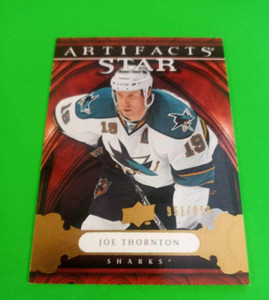 2009-10 Upper Deck Artifacts Joe Thornton /999 San Jose Sharks #139