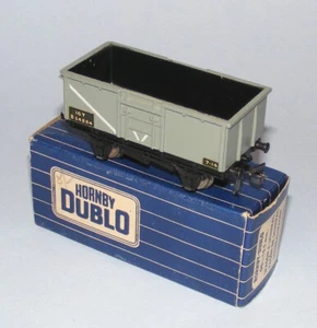 HORNBY DUBLO 3-RAIL D2 METAL BODY BR GREY MINERAL WAGON NEAR MINT BOXED - Bild 1 von 12