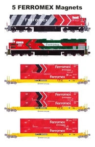 5 imanes Ferromex Doble Pila Tren Intermodal de Andy Fletcher - Imagen 1 de 1