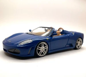 Hot Wheels Ferrari F 430 Spider auto sportiva blu rarissima, confezione originale, 1:18, D054 - Foto 1 di 11