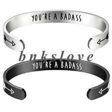 You're a Badass Bracelet Women Personalized Inspirational Jewelry Cuff Bracelet