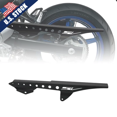 Black For Suzuki SV 650 N / S 1999-2008 Motorcycle Chain Guard Protective Cover Foto 1 de 4
