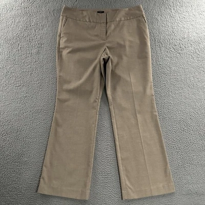 Pantalones para mujer Ann Taylor Factory beige talla 14P pierna ancha mezcla de poliéster Foto 1 de 4
