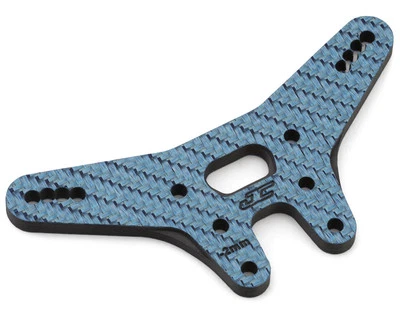 JConcepts RC10B7 Carbon Fiber Rear Shock Tower (Blue) (-2mm) [JCO5215-1] - Image 1 of 2