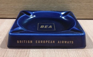 BEA BRITISH EUROPEAN AIRWAYS ADVERTISIGN VTG CERAMIC ASHTRAY - Picture 1 of 13