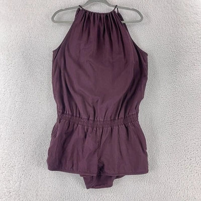 Женский комбинезон Lululemon Heat the Street размер 6 темно-бордовый повседневный с открытой спиной цельный - Изображение 1 из 4