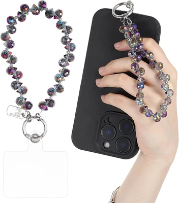 Anhänger Handy Kette Perlen Universal HandyPerlen Schlüsselband Handschlaufe - Bild 1 von 4