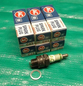 (Qty: 6) NOS Chevrolet AC Delco Spark Plugs C43 'Commercial' USA Made - Picture 1 of 4