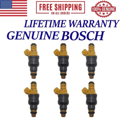 Inyectores de combustible Bosch nuevos OEM 6X para Alfa Romeo 164 1991-1995 3,0 L V6 0280150702 Foto 1 de 4