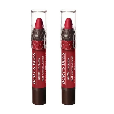 LOT OF 2 Burt's Bees 100% Natural Moisturizing Lip Crayon Redwood Forest #411 - Image 1 of 2
