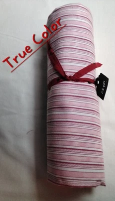 Vintage "Nursery Thyme" Pink Stripes Flannel Fabric ☆ 1.6 Yds. ☆  (80) - Image 1 of 4