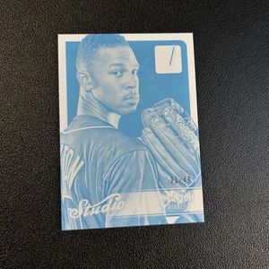 2016 Panini Donruss - Studio Byron Buxton #S2 Test Proof Cyan /49 - Picture 1 of 2