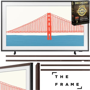 Samsung 65" The Frame QLED 4K TV 2021 + Bezel Brown & 26 Month Protection - Picture 1 of 12