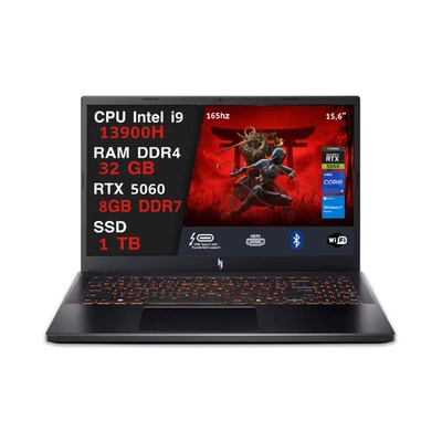 ACER NITRO V15 I9-13a, 32GB RAM, SSD 1TB, RTX 5060, 15.6 165HZ, W11 - Immagine 1 di 4