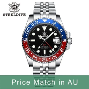 Steeldive SD1993, GMT, 'Pepsi', V2, NH34, Sapphire, Lume, 300m Diver, Buceo - Imagen 1 de 23